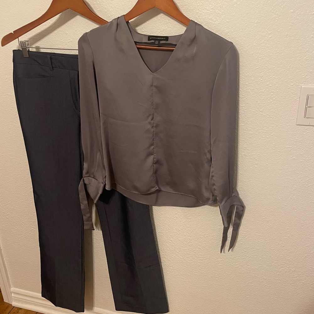 Tommy Hilfiger pants with Banana Republic Blouse